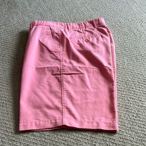 Men’s Alain Flusser Flat Front Shorts - Salmon